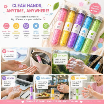 Minimoo Paper Soap Sheets Pack of 5 Tubes