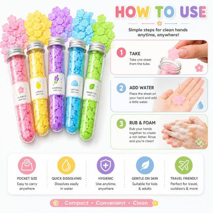 Minimoo Paper Soap Sheets Pack of 5 Tubes