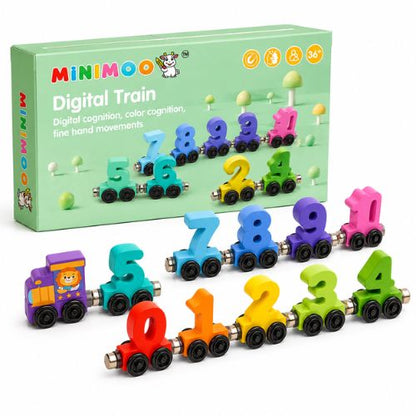 Magnetic Digital Number Train