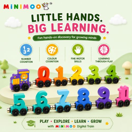 Magnetic Digital Number Train