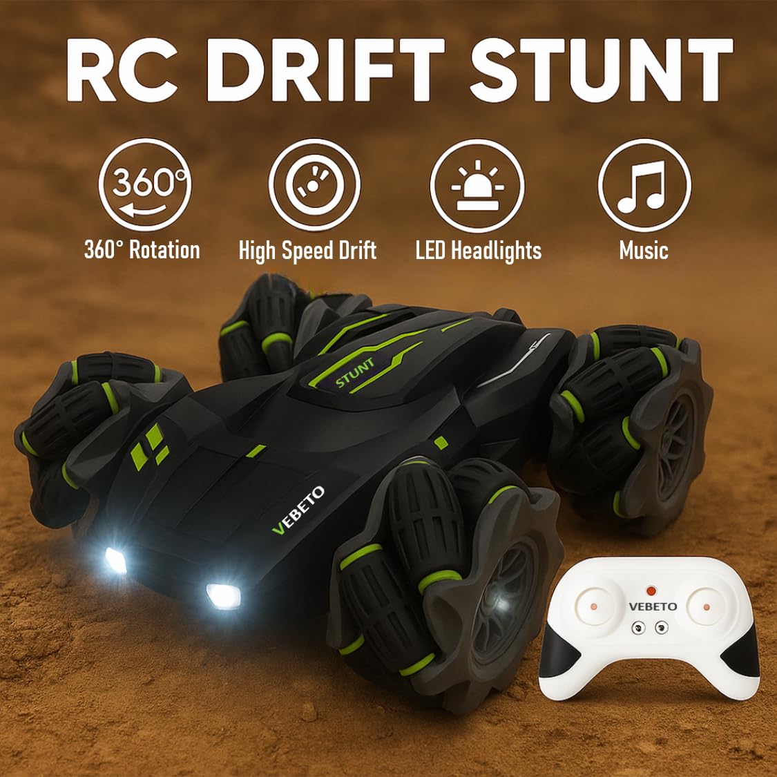 Driff Car Remote Control Drift Stunt Car Toy