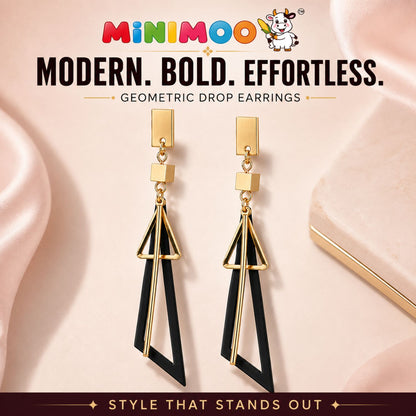 Geometric Drop Earrings - Modern. Bold. Effortless.