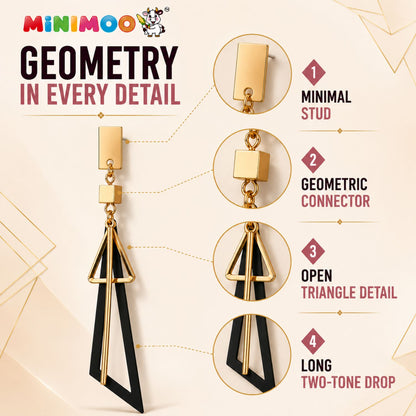 Geometric Drop Earrings - Modern. Bold. Effortless.