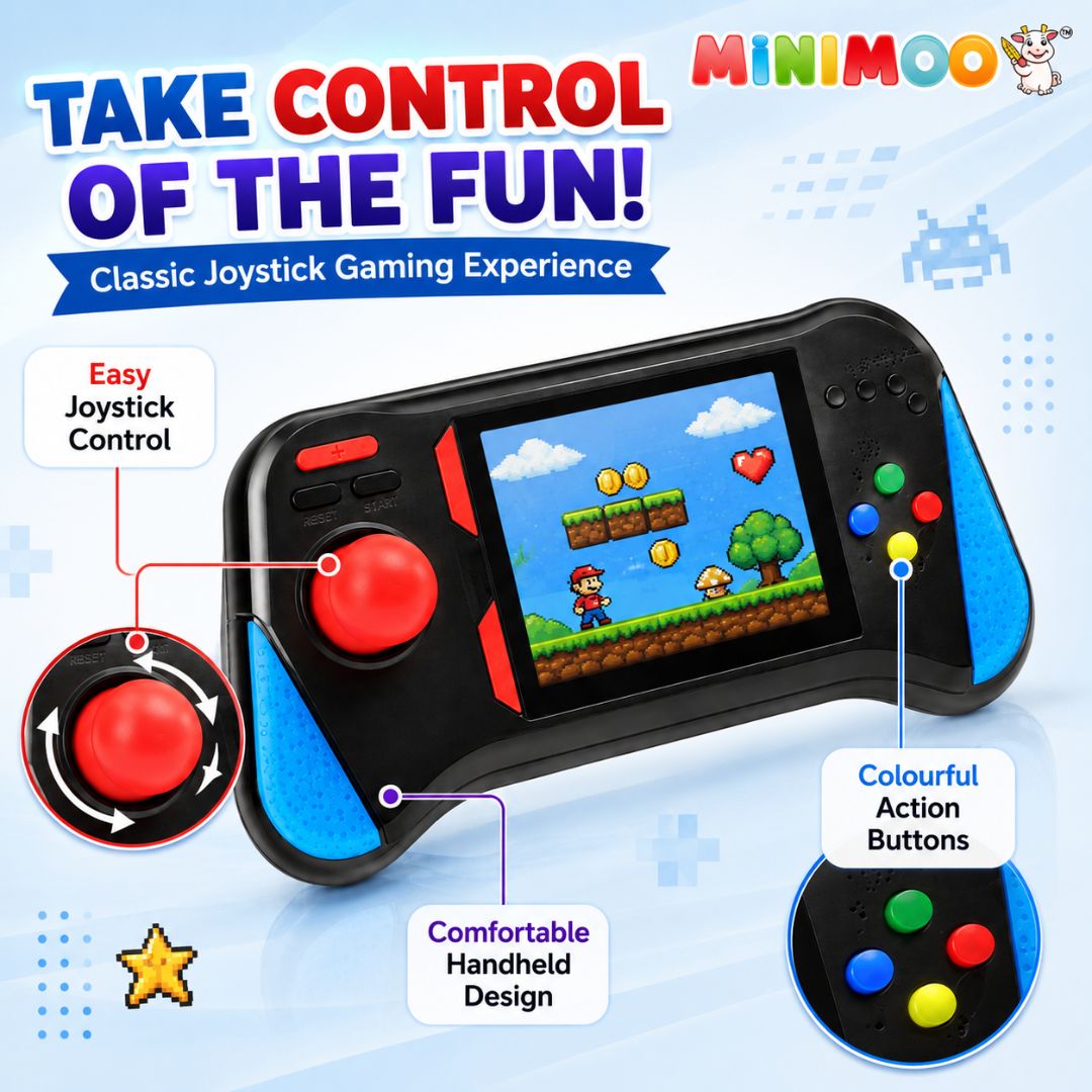 500-in-1 Handheld Joystick Game Console 500 Games. One Console
