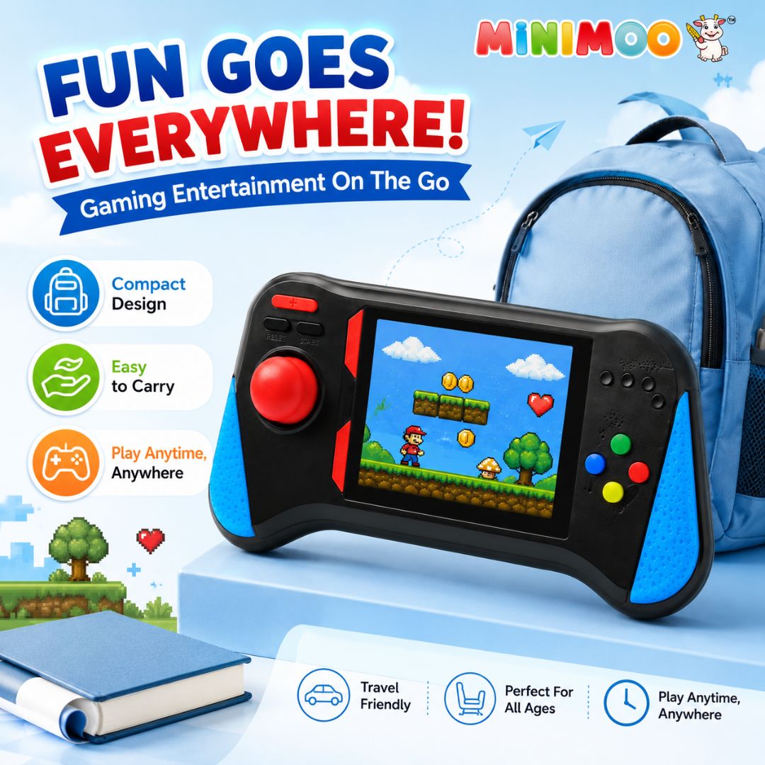 500-in-1 Handheld Joystick Game Console 500 Games. One Console