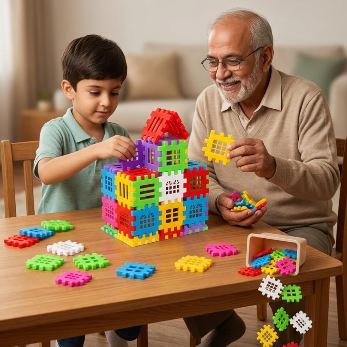 House Building Blocks Set for Kids