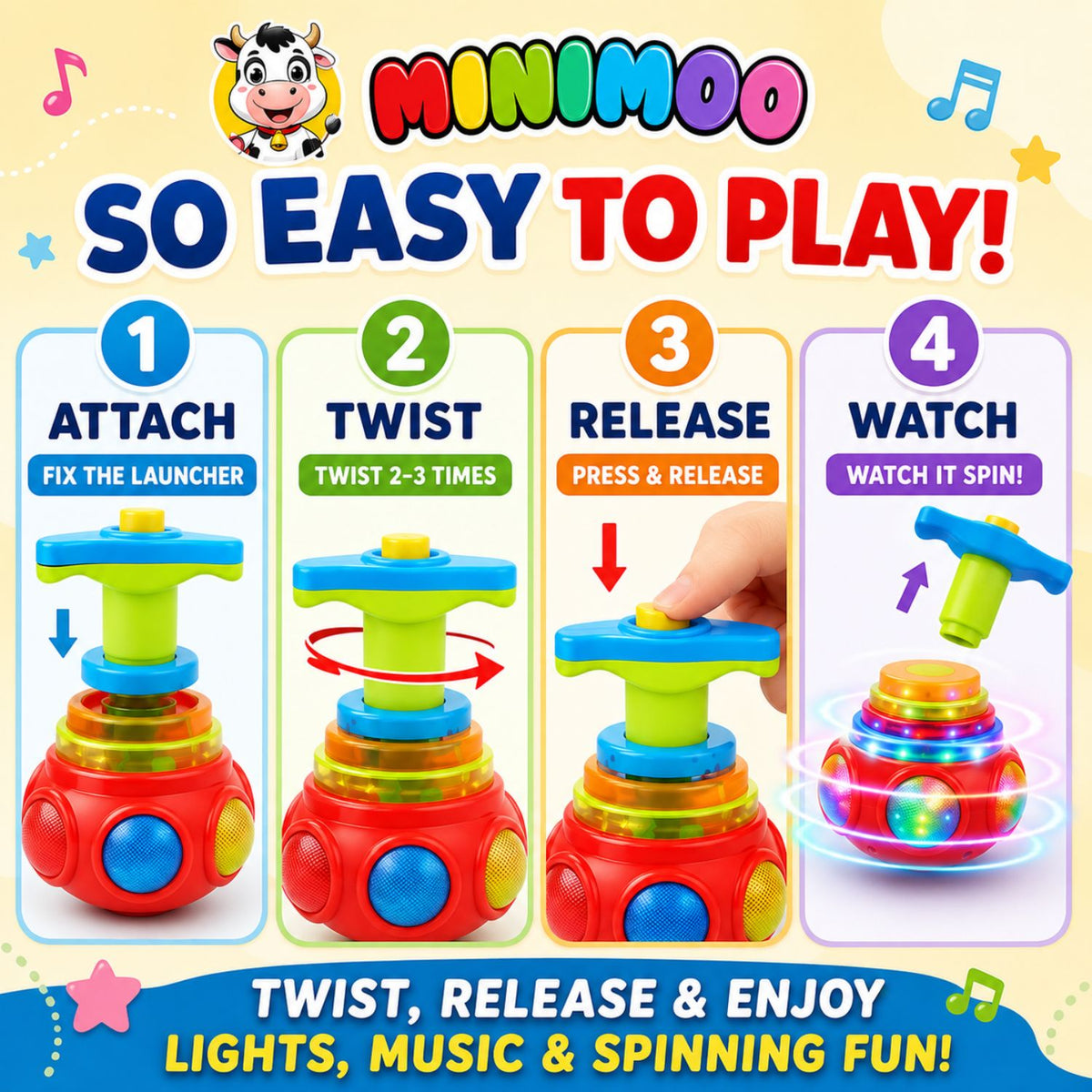 Magic Spinning Musical Lattoo.