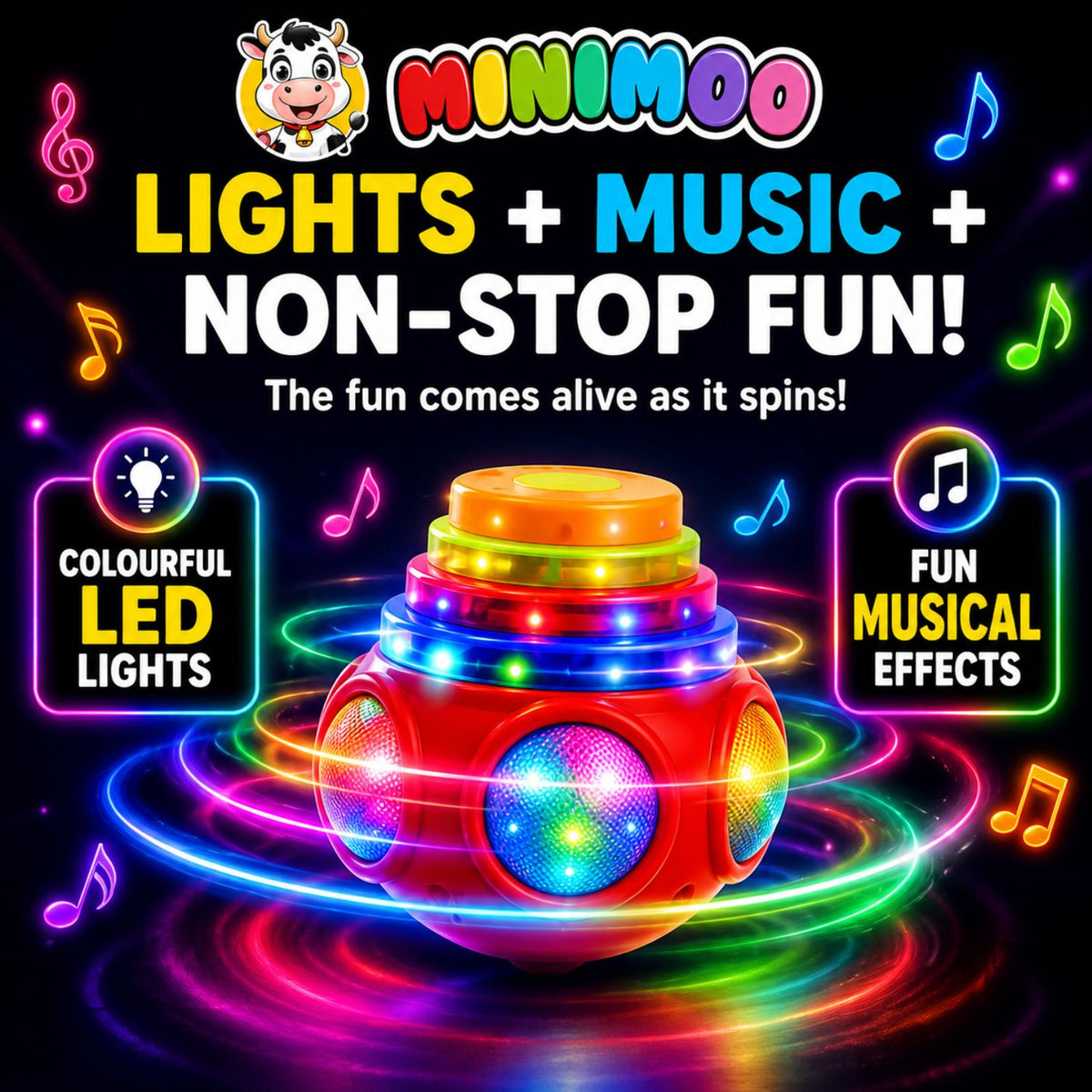 Magic Spinning Musical Lattoo.