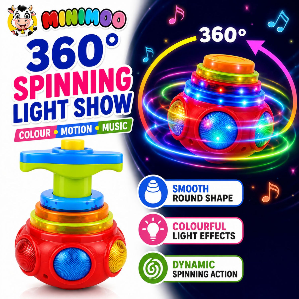 Magic Spinning Musical Lattoo.