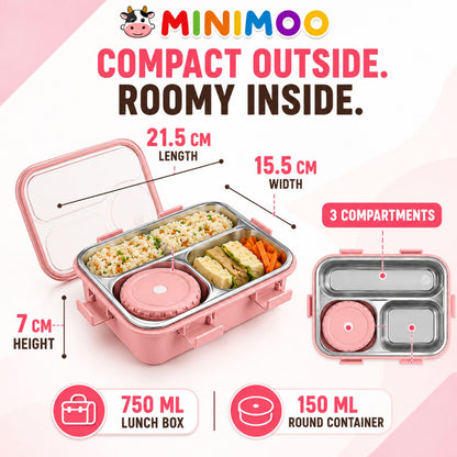 Minimoo Stainless Steel Bento Lunch Box