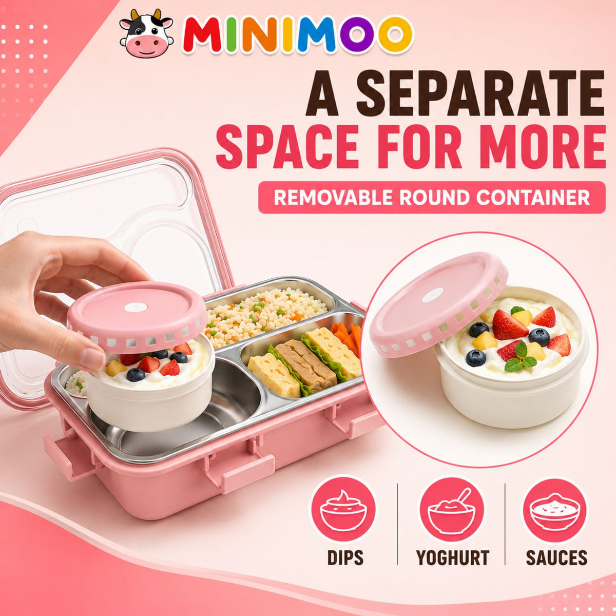 Minimoo Stainless Steel Bento Lunch Box