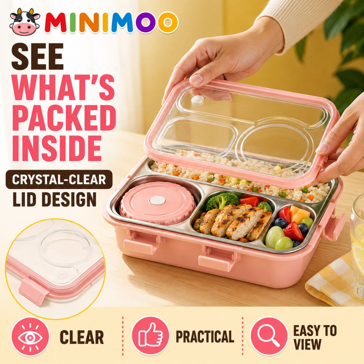 Minimoo Stainless Steel Bento Lunch Box