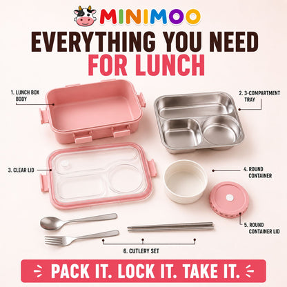 Minimoo Stainless Steel Bento Lunch Box