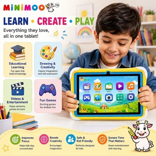 NT300 Pro Kids Tablet – 7” HD Display  4GB RAM + 128GB Storage  Android 13  Wi-Fi & Bluetooth  Learning, Games & Creativity