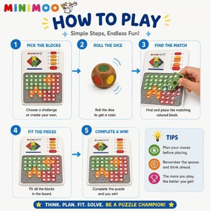 Super Blocks – Interactive Logic Puzzle & Brain Building Game for Kids  Educational Problem-Solving Toy  6+ Years