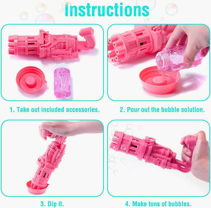 8 Hole Electric Bubbles Gun